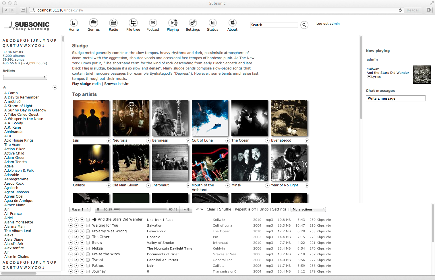 Genre page